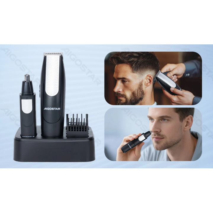 Priežiūros rinkinys (plaukų kirpimo mašinėlė 3W + nosies plaukų kirpimo mašinėlė 1W)