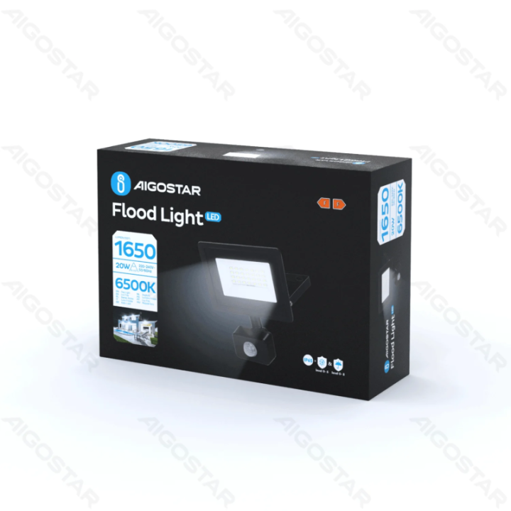 LED sensor floodlight 20W 1650lm 6500K IP65