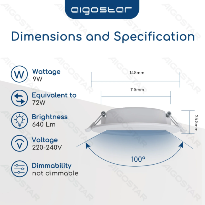 LED Flush-mounted Downlight 24W