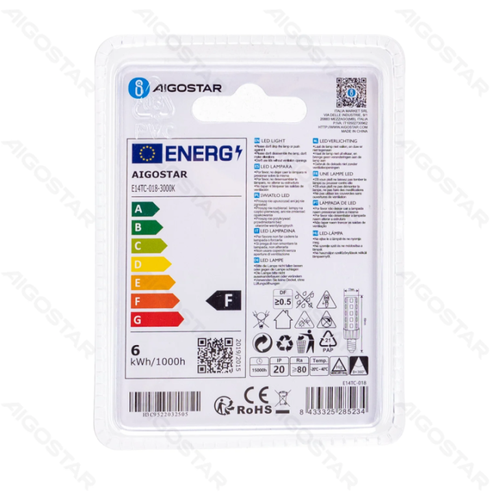 LED Lemputės elementai E14 5.5W