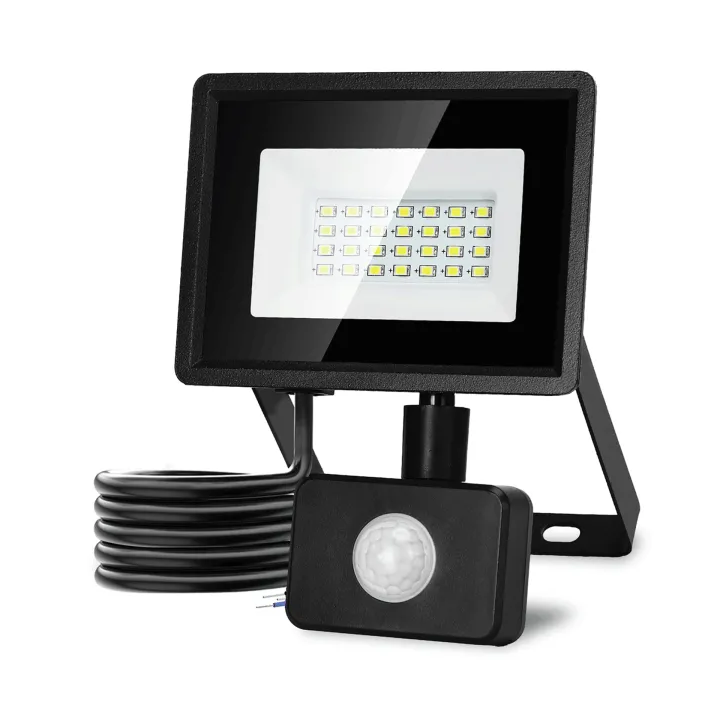 LED jutiklinis prožektorius 20W 1650lm 6500K IP65