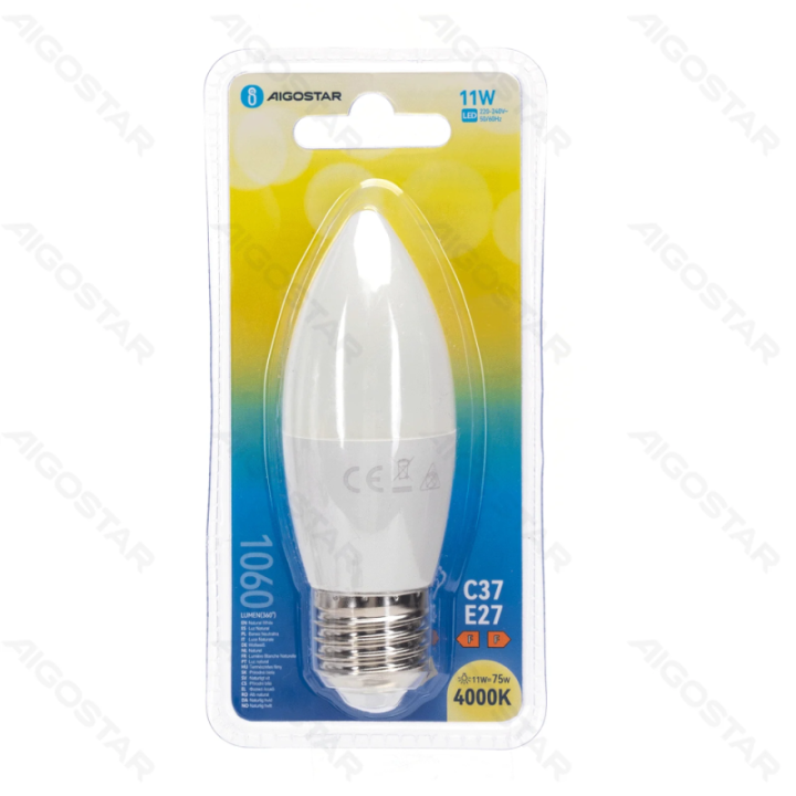 LED bulb C37 E27 11W 4000K