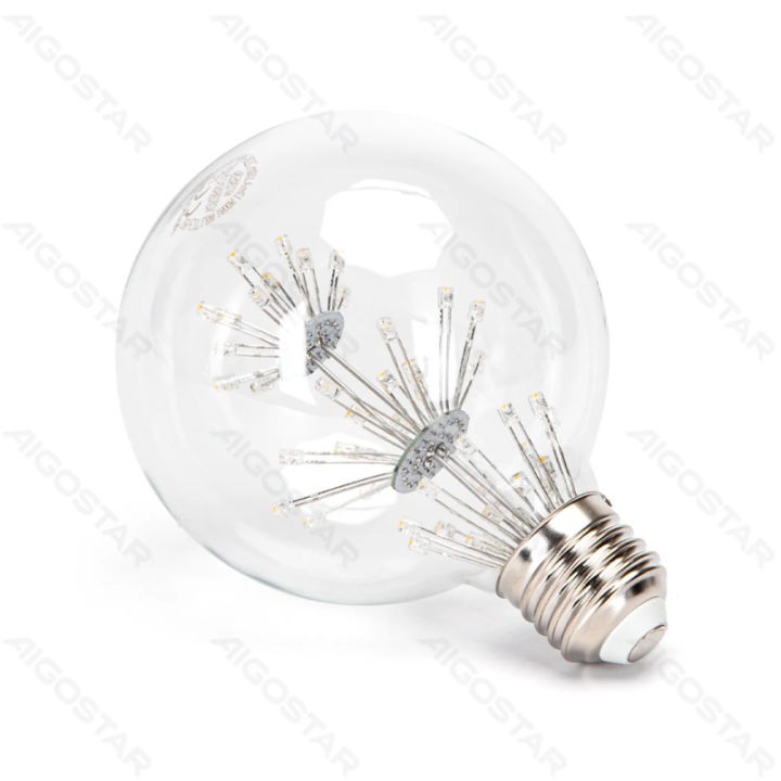 LED žvaigždėto dangaus siūlinė lemputė G95 E27 1.8W