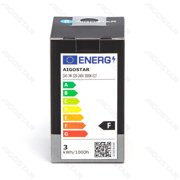 LED G45 E27 3W 3000K