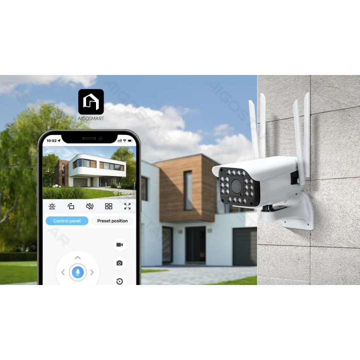 WiFi  "Black eyes"  Smart Waterproof Bullet Camera