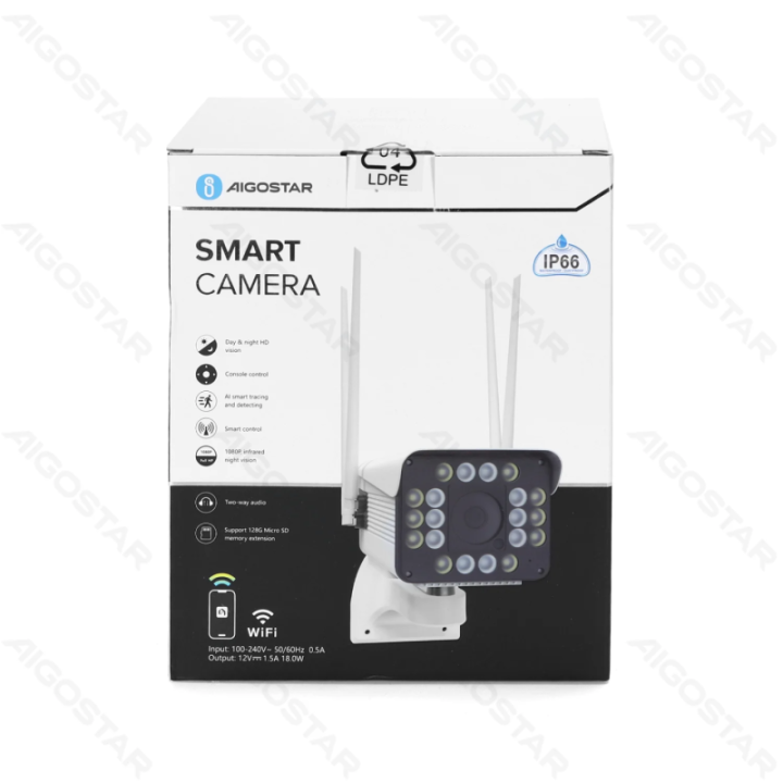 WiFi  "Black eyes"  Smart Waterproof Bullet Camera