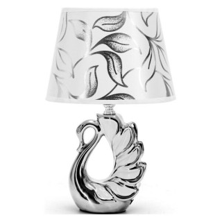 Ceramic Table Lamp with Swan Base E14  (Bulb Not Included)