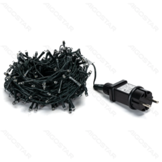 Žemo įtampos plokščios girliandos, šiltai balta–šaltai balta, 10m, spalvota dėžutė