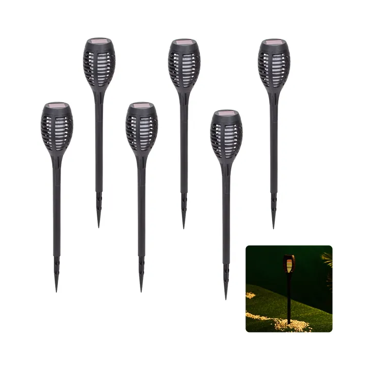 LED solar lawn light Fire 6500K 12PCS