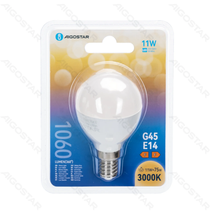 LED bulb G45 11W 3000K 1060lm E14