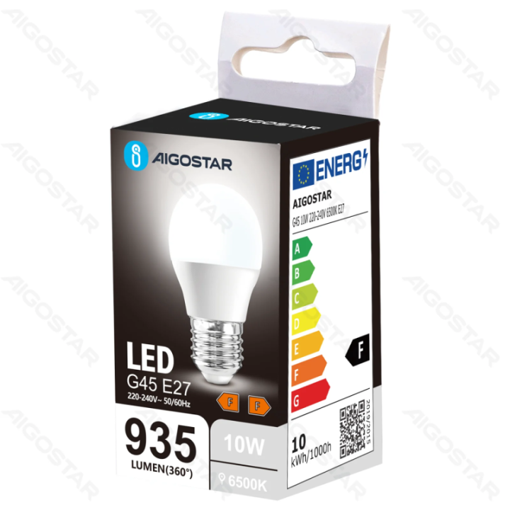 LED G45 E27 10W 6500K