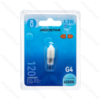 LED Lemputės rutuliukai (pieno baltumo) G4 1.3W