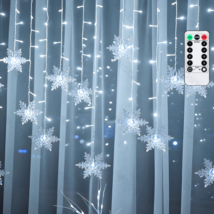 Low voltage connectable Icicle Wave Snowflake,cool white, 3m*0.7m, 12strips, IP44, Indoor&Outdoor 12 strips