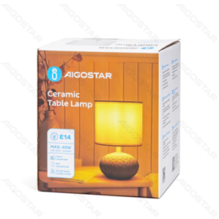Keraminė stalinė lempa (be šviesos šaltinio) E14