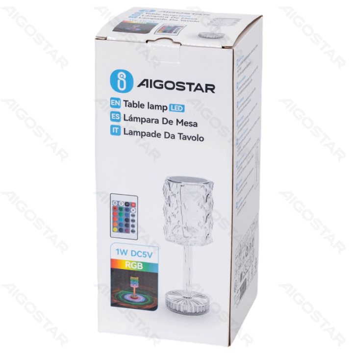 Aplinkos stalinė lempa 1W RGB