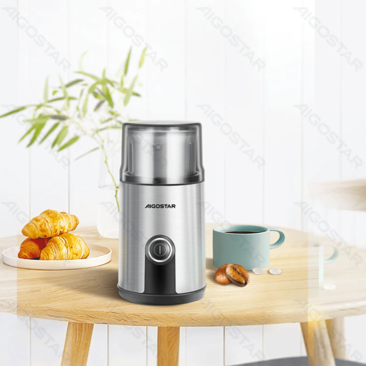 200W 75g Stainless steel one-key coffee grinder