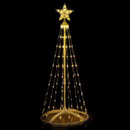 Low voltage light-up Christmas cone tree decoration, warm white, 1.5m ,IP44, Indoor&Outdoor