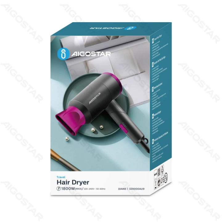 1800W Foldable travel hair dryer