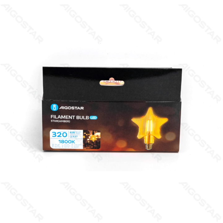LED Filament Bulb (Star) E27 4W