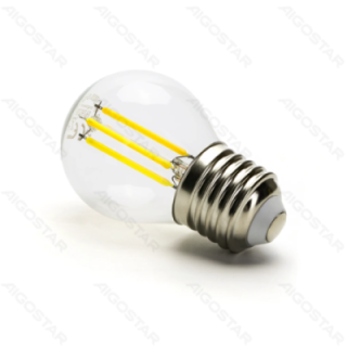LED vielos lemputė (skaidri) G45 E27 4W