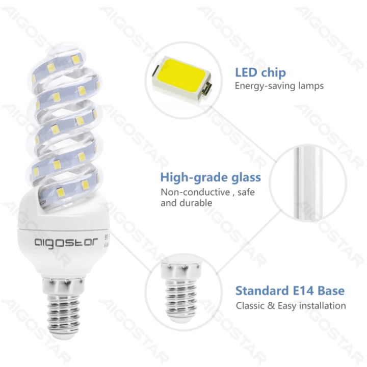 LED Spiral E14 7W