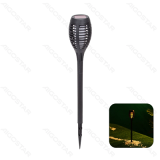 LED Solar Ambient Lawn Light Plastic Flame 2700K