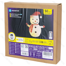 Foldable Snowman Warm White 0.7m IP44, Indoor&Outdoor