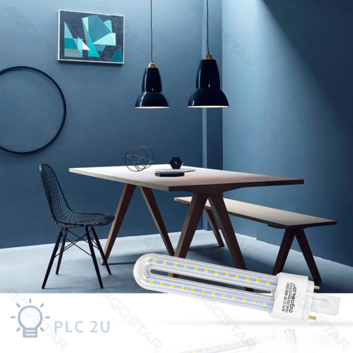 LED PLC lemputė 2U 12W