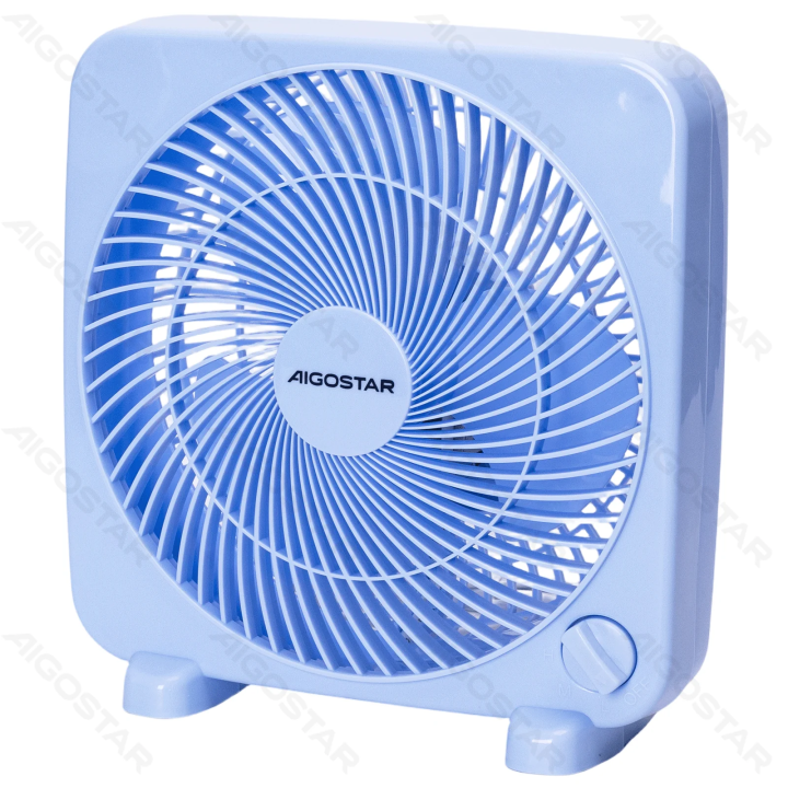 Table Fan,9 Inches, 3 Blades, 3 Speeds, Blue