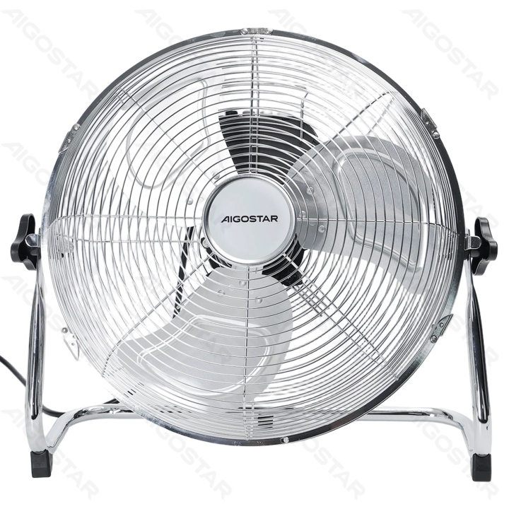 Floor Fan, 14 Inches, 3 Blades, 3 Speeds, Silver