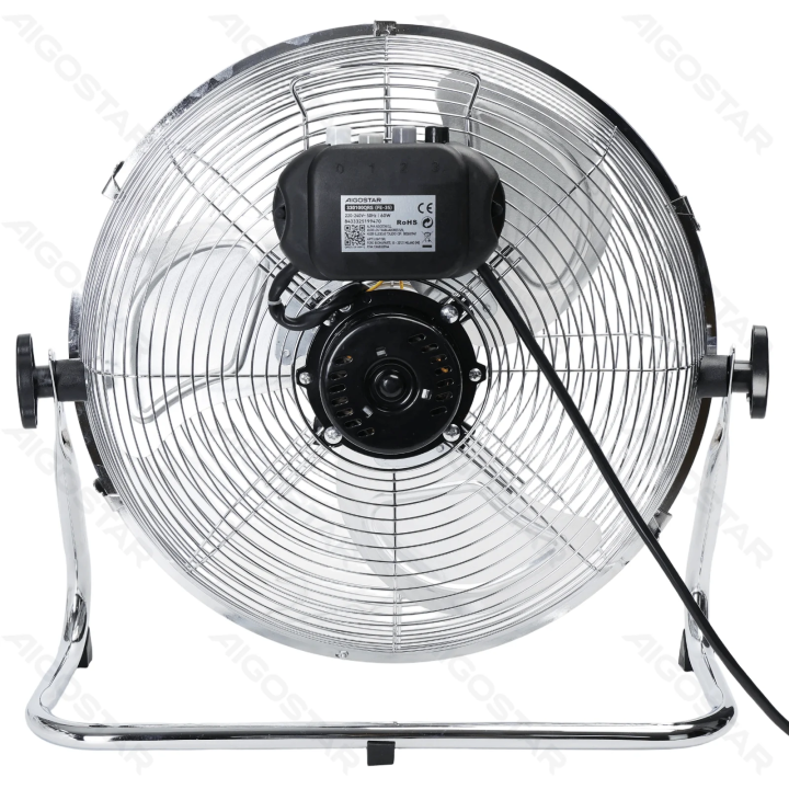 Floor Fan, 14 Inches, 3 Blades, 3 Speeds, Silver