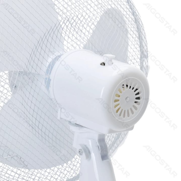 Table Fan,16 Inches, 5 Blades, 3 Speeds, White