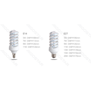 LED Spiralė E27 5W