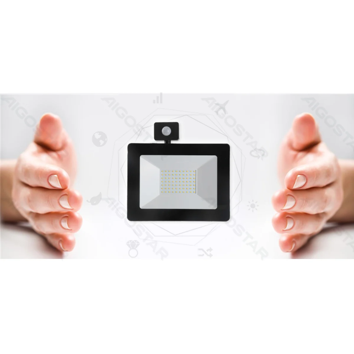 LED jutiklinis prožektorius 100W 10000lm 4000K IP65