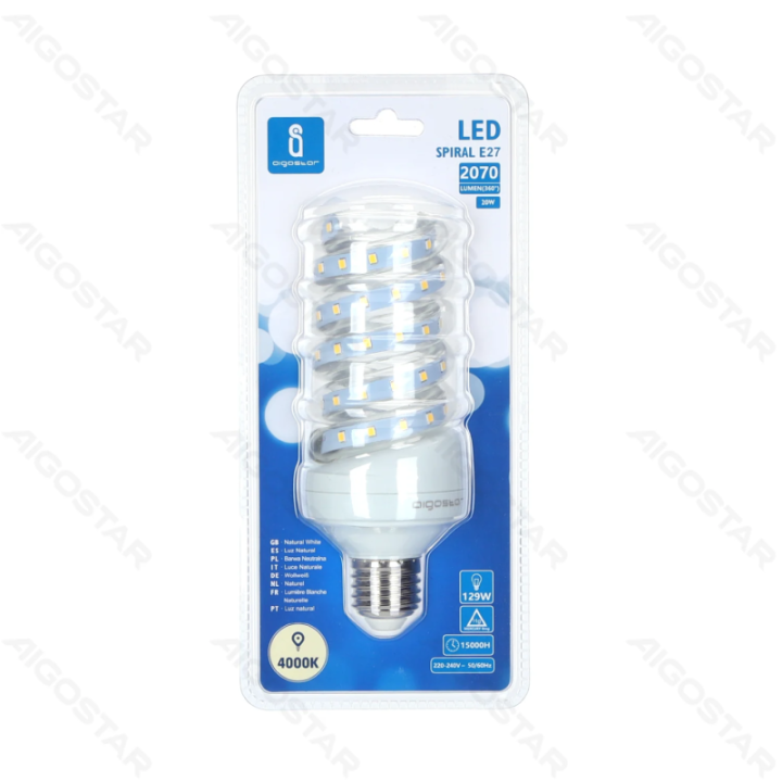 LED Spiral E27 20W