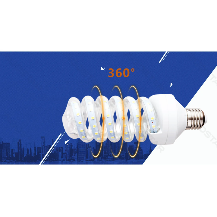 LED Spiralė E27 20W