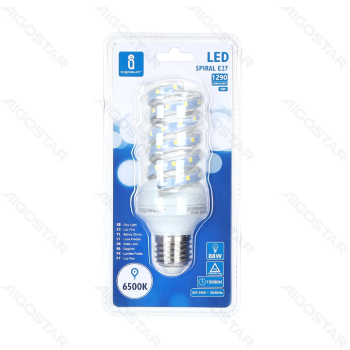 LED Spiralė E27 13W
