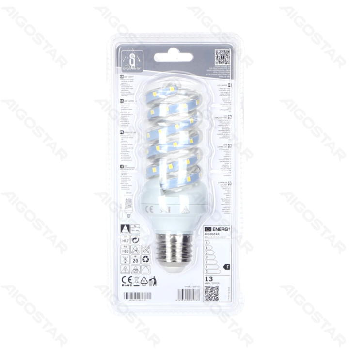 LED Spiral E27 13W