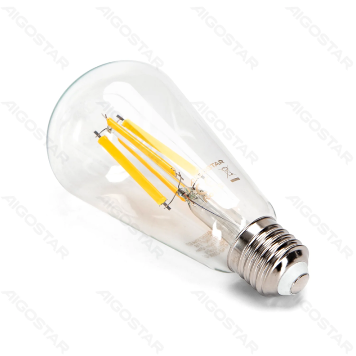 LED kaitrinė lemputė (skaidri) ST64 E27 16W