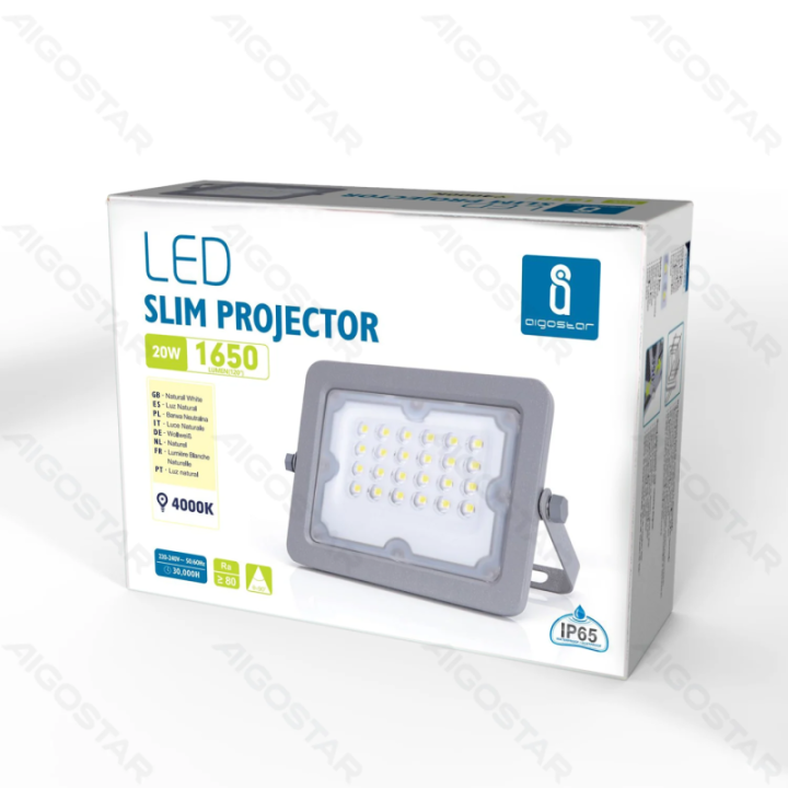 LED lęšinis prožektorius 20W 1650lm 4000K IP65