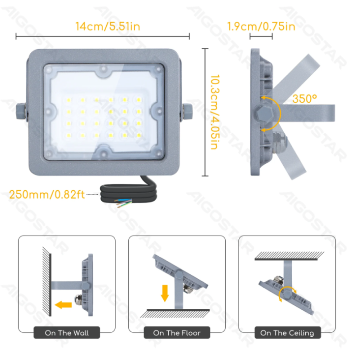 LED lęšinis prožektorius 20W 1650lm 4000K IP65
