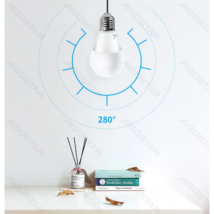 LED šviesai jautri įsijungianti lemputė A60 E27 8W 3000K