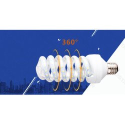 LED Spiralinis E14 9W