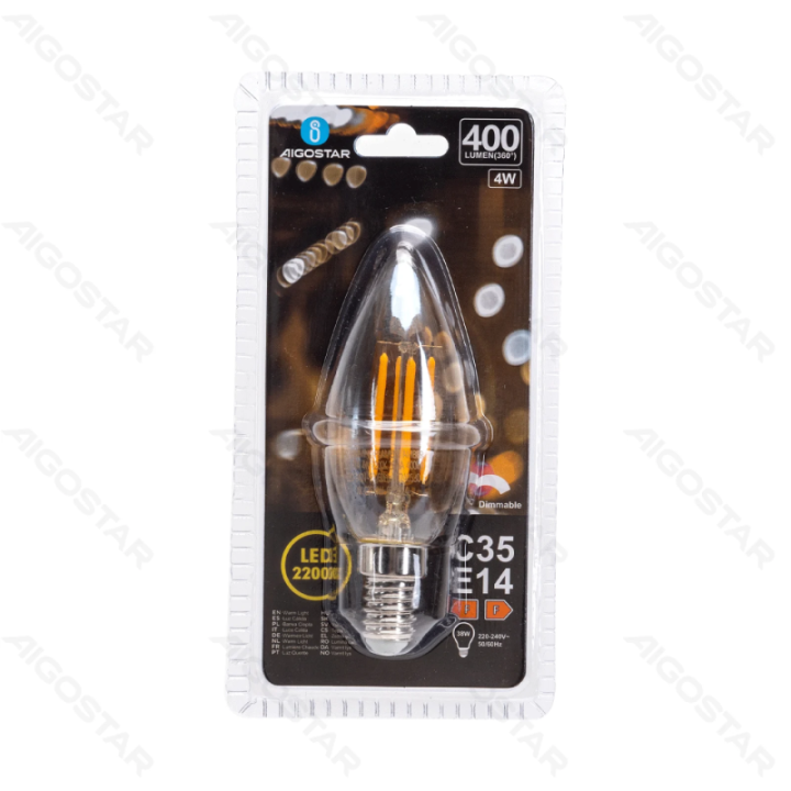 LED dimming filament C35 E14 4W 2200K
