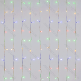 Low Voltage Curtain Flat String Lights, RGBY, 1.2*1.2m 13 strips IP44, Indoor&Outdoor