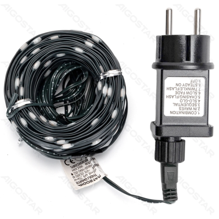 Low voltage string lights(PVC & copper), cold white, 20m ,IP44, Indoor&Outdoor