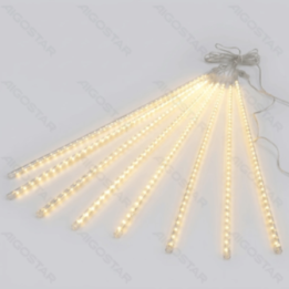 Low voltage 0.8m- meteor shower string lights, warm white, 3m+5m, 8strips 8 strips ,IP44, Indoor&Outdoor