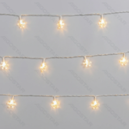 3AA battery string lights - pendant snowflake, warm white, 1.5m ,IP20 Indoor