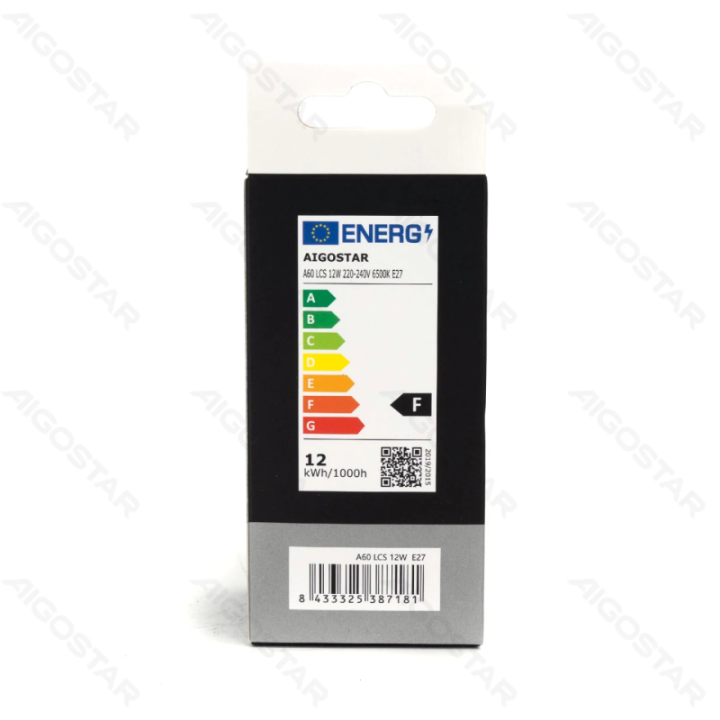 LED light sensitive induced and microwave sensor bulb A60 E27 12W 6500K