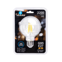 LED kaitrinė lemputė (skaidri) G95 E27 20W